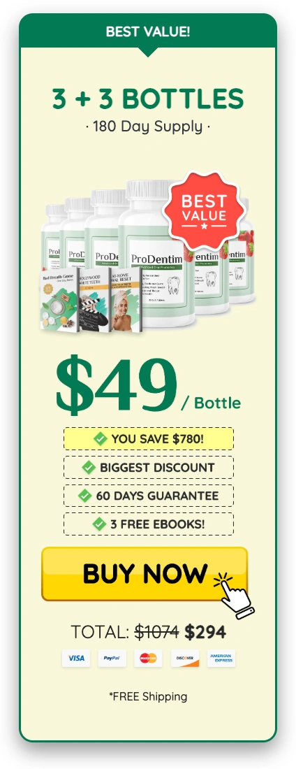 Prodentim   price 6 bottle